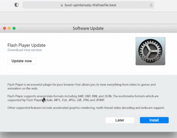 mac adware cleaner banner still showing